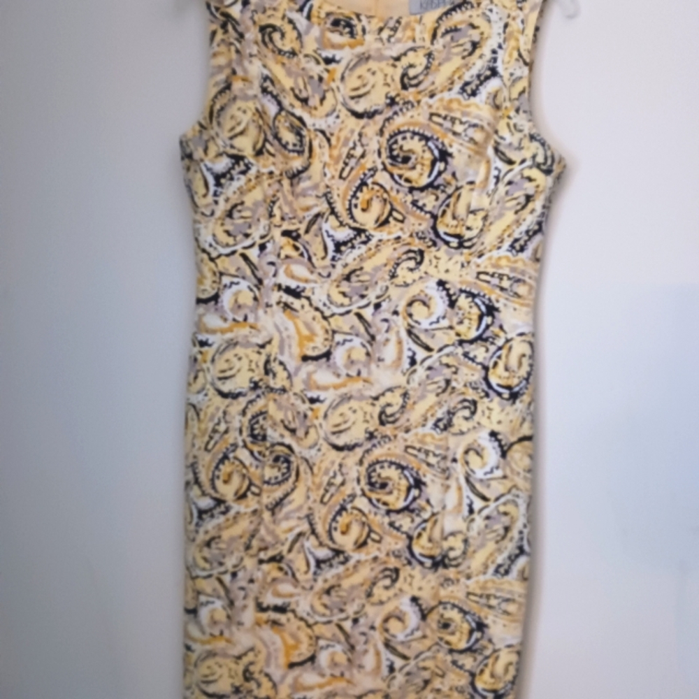 KASPER Size 8 sheath Springtime Dress